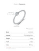 Bezel Setting Ring Silver Beads Stackable Finger Rings For Women Lab Diamond Jewelry - Image 14