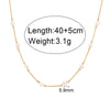 Stainless Steel Chain Freshwater Pearl Chain Necklace Bracelets For Women Gold Plated Jewelry Set - Image 8