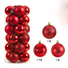 24Pcs 3/4/6CM Christmas Balls Big Ball Christmas Tree Pendant Ornaments for Party Decor Year Navidad Gifts Accessory - Image 10