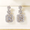 Bridal Wedding Earrings for Women Paved Crystal CZ Stone Aesthetic Female Dangle Earrings Party Jewelry - Image 5