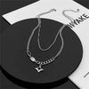 Hip Hop Zircon Star Double Layer Necklace For Men Women Charm Titanium Steel Pendant Chain Unisex Jewelry - Image 24
