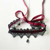 Charm Retro Black Lace Wine Red Velvet Tie Choker Black Teardrop Tassel Necklace for Women Christmas Neck Ornaments Jewelry Gift - Image 1