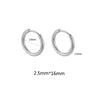 10pcs Stainless Steel Small Hoops Earring Piercing Ear Cartilage 8-20mm Women Men Stainles Steel Round Circle - Image 26