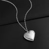 Silver Color Love Heart Photo Frame Pendant Necklace For Women I Love You Flower Pattern Heart Openable Locket Necklace Jewelry - Image 15