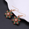 Dainty Crystal Xmas Snowflake Stud Earrings for Women Jewelry Shine Christmas Tree Bell Star Pierced Dangle Year Gift - Image 3