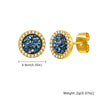 Hip Hop Broken Zircon Stud Earrings for Men Boys, Round Small Metal Earrings,Rock Punk Jewelry Gifts - Image 11