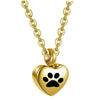 Stainless Steel Small Heart With Pets Paw Urn Necklace Charms for Memorial Ashes Jewelry Keepsake Pendant - Image 9