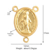 Shell Gold Inlaid Zirconia Charm Geometry Pendant,Holy Religious Jesus Virgin Mary Jewelry Necklace Accessories Supplies - Image 39