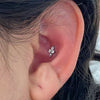 Titanium CZ Four-Point Star Flat Back Stud Earring Helix Cartilage Monroe Medusa Tragus Piercing - Image 6