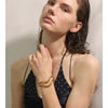 Distinctive Stainless Steel Double Layer Hollow Cuff Quality Bracelet Bangle Stylish Unique Minimalist Jewelry - Image 3