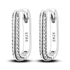 Silver Heart Hoop Earrings Inlaid Zircon CZ Infinity Love Golden Earrings For Women Wedding Gift Jewelry - Image 20