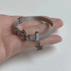 Punk Bracelets Men Women Retro Bracelet Adjustable Wrist Belt Buckle Cuff Bangle Bracelet for Men Women Punk Party - Image 5