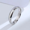 Buyee Silver Couples Ring Sets Can Engrave Name Simple White Ring Finger for Women Men Jewelry Circle - Image 1