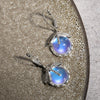 Bronze Dragonfly Drop Earrings with Multicolor Stone Accents - Image 3