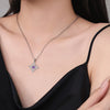 Thai Silver Witch Knot Necklace Wicca Witchcraft Necklace with Purple Cubic Zirconia Supernatural Jewelry for Women - Image 6