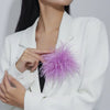 Ostrich Feather Brooch 15CM Lapel Pin Handmade French Style for Women Ladies Wedding Party Jewelry Gift - Image 1