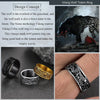 Wolf Head Signet Rings for Men Women Stainless Steel Norse Viking Ring Size 7/8/9/10/11/12/13/14 - Image 5