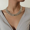 Exaggerated Cuban Chain Necklace for Women Punk Metal Style Irregular Chain Neckchain Choker Jewelry Hip Rock - Image 4