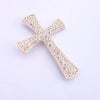 Tangtang Resplendent Cross Silvery And Golden Rhinestone Shiny Brooch Pin for Women/Men Jewelry Hollow Decoration - Image 7