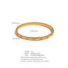 Stylish Cubic Zirconia Stainless Steel Wrist Bangle Bracelet Gold Plated Jewelry for Women Charm - Image 6