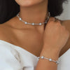 Micro Paved Cubic Zirconia CZ Geometric Star Northstar Charm Tennis Chain Choker Necklace Women Jewelry Gift - Image 2