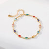 Elegant Gold Plated Colorful Rhinestone Beads Bracelet for Women Bracelets Party Jewelry Gifts - Image 2