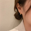 Metal Hoop Earrings for Women Simple Versatile Daily Wear Everyday Ear Accessories Young Girls Statement Jewelry - Image 3