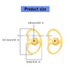 U4LF Set of 4 Elegant Earrings Lifters Secure and Comfortable Backs for Heavy Earrings Hypoallergenics Earring Backings - Image 6