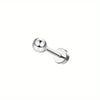1PC Stainless Steel Cartilage Stud Earrings for Women Opal Flat Back Earring Studs Lip Bar Nose Ear Piercing Jewellery - Image 12