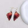 Fantasy Multicolor Rainbow Gradient Painting Resin Butterfly Wings Simulated Pearl Long Drop Earrings for Women Jewelry - Image 3