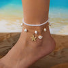 Colorful Starfish Pendant Rice Beads Beaded Anklet for Women Summer Multi-layer Bracelet Anklet Bohemian Leg Jewelry - Image 22