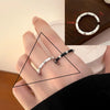 Ventfille Silver Waterdrop Open Line Cross Ring For Female Unique Design Jewelry Gift - Image 17