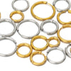 Stainless Steel Hoop Earrings in Gold-Tone or Steel-Tone - Image 2