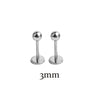 1Pair Titanium Steel 20G Flat Back Stud Earring Ball Screws Studs Ear Bone Nail Lip Tongue Piercing Body Jewelry for Women Men - Image 13