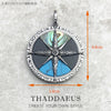 Magic Amulet Mythical Aztec Tiger Chakra Asian Ornaments Compass Africa Pendant Jewelry Silver Gift For Woman Men - Image 12