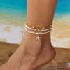 Colorful Starfish Pendant Rice Beads Beaded Anklet for Women Summer Multi-layer Bracelet Anklet Bohemian Leg Jewelry - Image 15
