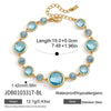 Zircon Geometric Cuff Bracelet For Women Gold Pvd Plated Stainless Steel Cuff Bracelet Jewelry - Image 14