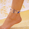 Simple Double Zircon Cross 8 Shape Word Anklet For Women Hollow Love Heart Thin Chain Anklets Beach Foot Minimalist Jewelry - Image 13