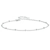 Silver Seastar and Shell Pendant Anklet Simple Chain Foot Jewelry for Women Platinum Plated Summer Jewelry - Image 10
