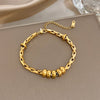 Heart Detail Necklace or Bangle in Two-Tone Stainless Steel Style - Image 7