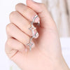 Classics Four Pointed North Star Small Hoop Earring For Women Silver Color Drop Earrings Hollow Star Earring - Image 4