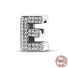 26 A-Z Alphabet Beads Silver Love Letter Charm Fit Bangle Charms Bracelet CZ Zircon Bead Jewelry - Image 27