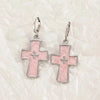 Vintage Punk Pink Crystal Cross Drop Earrings For Women Gothic Hip Hop Cross Star Charms Earrings Y2K Aesthetic Jewelry - Image 8