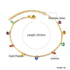 Blue Stone Anklets for Women Bracelet on Leg Stainless Steel Women's Chain Anklets Wedding Party Jewelry - Image 31