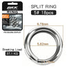 Bkk Fishing Split Rings High Strength Stainless Steel Double Loop Saltwater Freshwater - Image 10