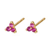 Silver Rainbow Tassel Four Petal Flower Drop Stud Earrings for Women Sweet Girl Ear Bone Jewelry Accessories - Image 29