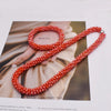 Woven Bead Necklace Glass Beaded Bohemian Statement Necklace Bracelet Hair Accessory Set For Women Jewelry Gift - Image 21