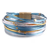 Metal Beads Leather Bracelets For Women Men Slim Strips Boho Multilayer Wide Wrap Bracelet Jewelry - Image 9