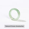 1 Pc Stone Jade Rings Crystal Agate Obsidian Fengshui Lucky Promise Wedding Band Thumb Ring Party Accessory Gifts - Image 20