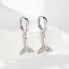 Small Hoop Earrings Smooth Tiny Huggies With Hollow Cross Star Pendants Female Dangle Earring Cute Piercing Earring Gifts - Image 11
